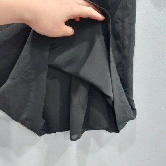Aritzia Babaton Black Silk Scoop Neck Shift Dress Size 0 - Picture 5 of 9
